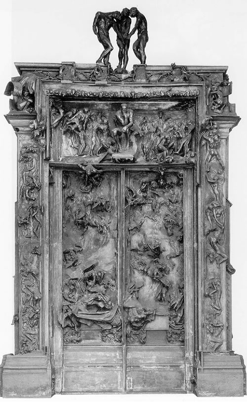 Above is Rodin's Gates of Hell, 